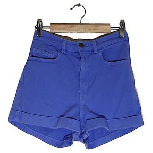 Purple American Apparel Denim Shorts